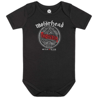 Motorhead Ace Of Spades Red Banner Organic Baby Bodysuit 0-18 Months