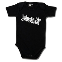 Judas Priest Logo Organic Baby Black Bodysuit