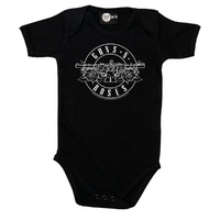 Guns N Roses Bullet Outline Organic Baby Bodysuit
