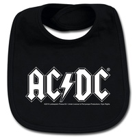 AC/DC Logo Organic Cotton Baby Bib