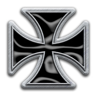Iron Cross Metal Pin Badge