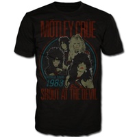 Motley Crue Shout At The Devil Vintage World Tour Shirt