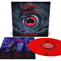 Obituary Cause Of Death Live Infection Blood Red LP Vinyl Record