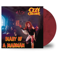 Ozzy Osbourne Diary of The Madman Vinyl LP Red  & Black Swirls
