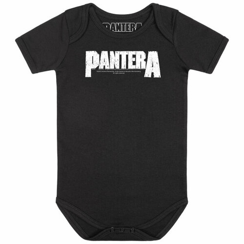Pantera Logo Baby Bodysuit [Size: Black 68/74 (6–12 months)]