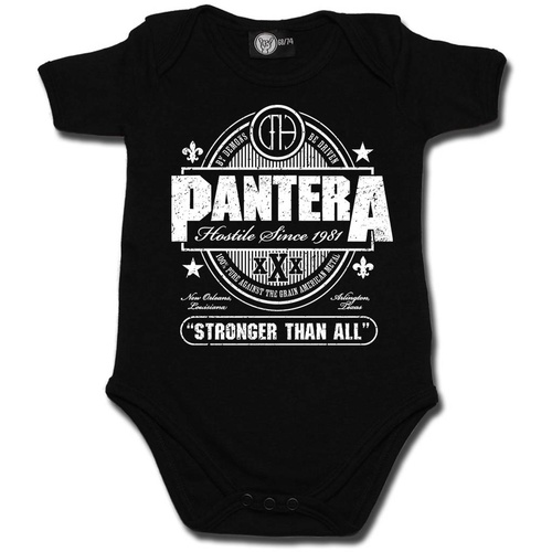 Pantera Stronger Than All Baby Bodysuit [Size: Black 68/74 (6–12 months)]
