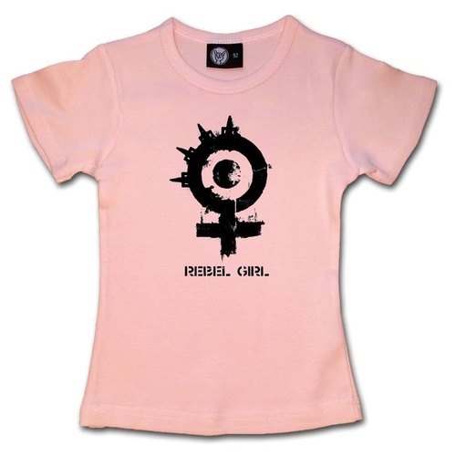 Arch Enemy Rebel Girl Kids T-shirt 2-13 Years (Available In 2 Colours) [Size: Black 104 (4-5 years)]