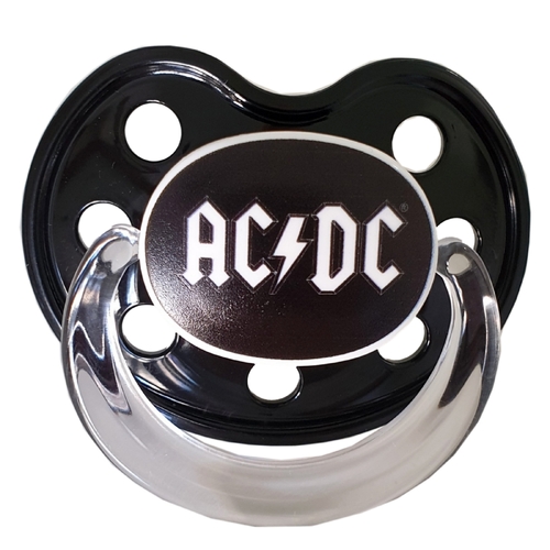 AC/DC Logo Baby Dummy Pacifier [Size: 2 (6-18 months)]