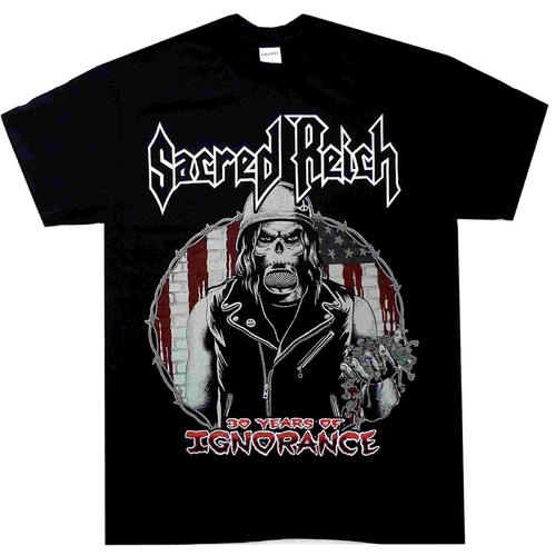 Sacred Reich Ignorance 30 Years Shirt [Size: S]