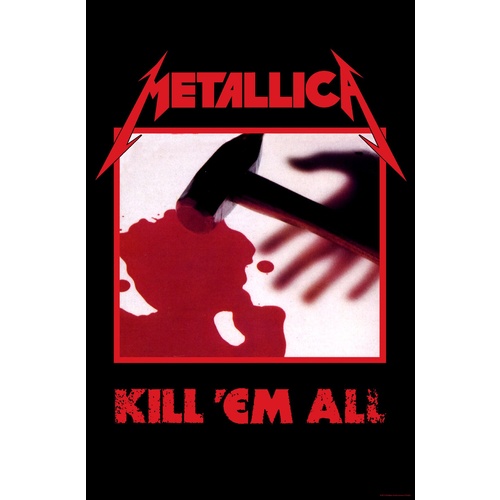 Metallica Kill Em All Premium Fabric Poster Flag