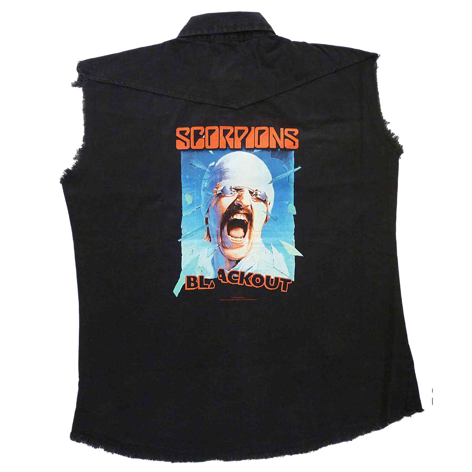 Scorpions blackout T shirt heavy metal judas priest iron maiden motorhead accept