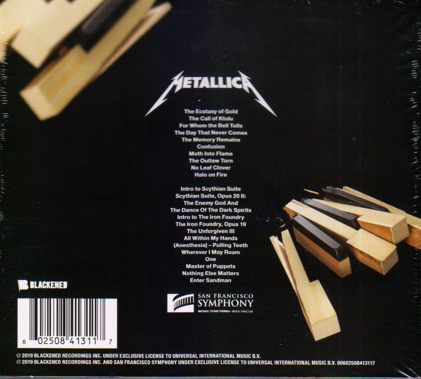 Metallica San Francisco Symphony S M2 2 Cd Double Digi Pack Wallet Metallica San Francisco Symphony S M2 2 Cd Double Digi Pack Wallet