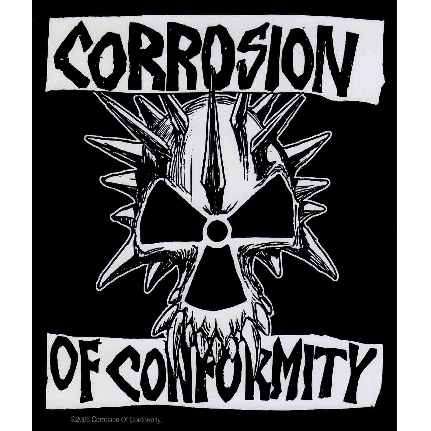 Corrosion Of Conformity Skull Logo Sticker