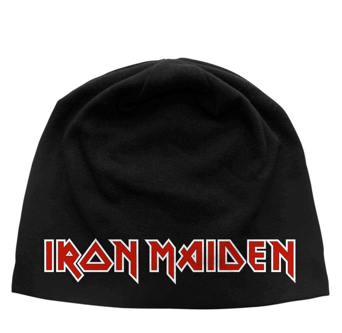 Iron Maiden Logo Jersey Beanie Hat Official Heavy Metal New | eBay