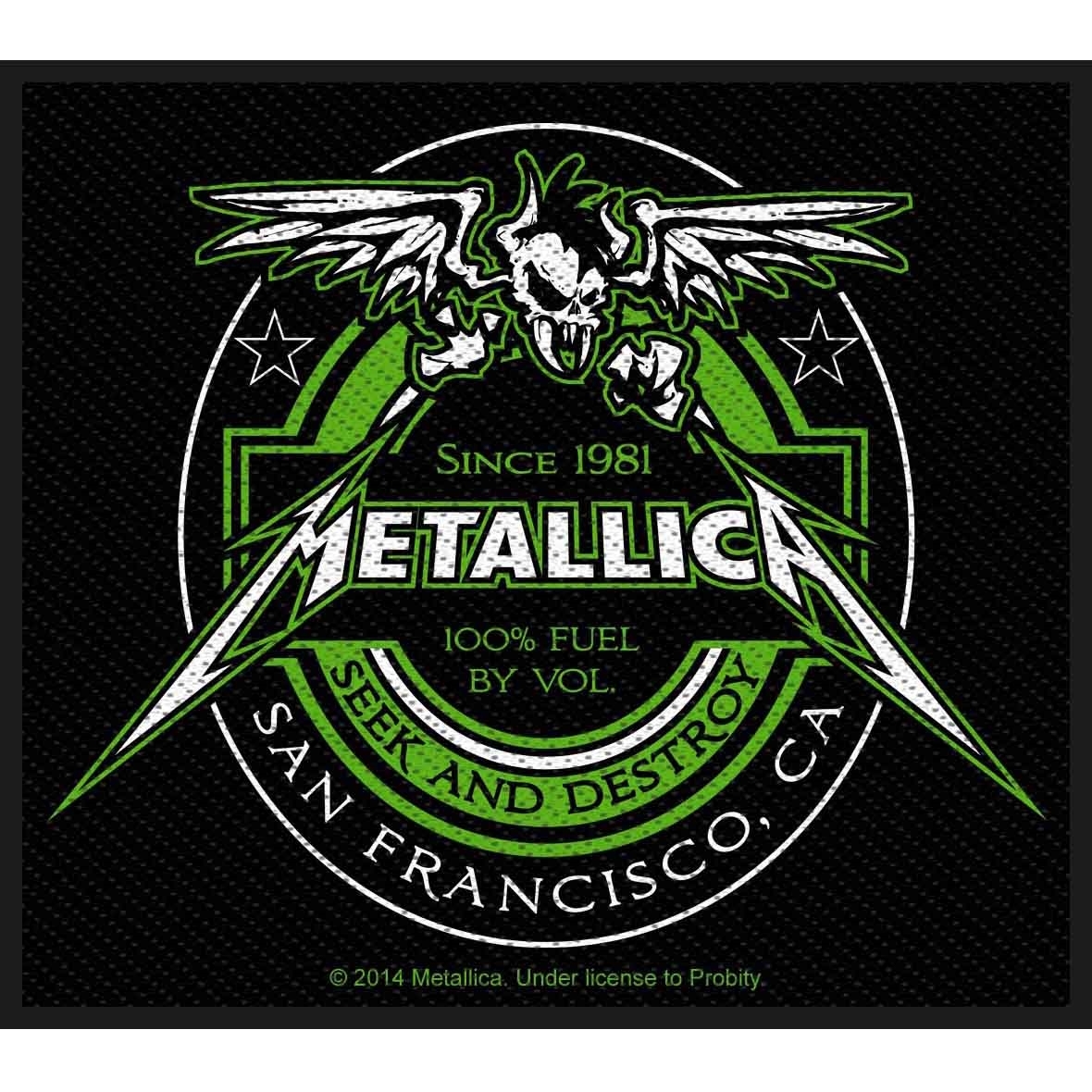 Metallica Aufnäher Patch Beer Label