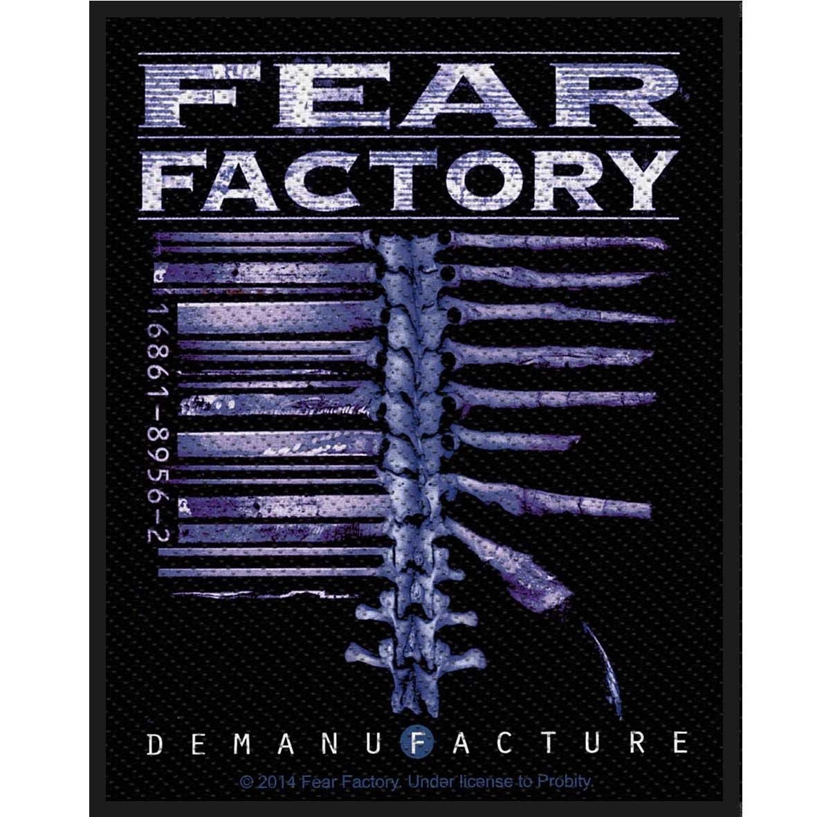 Fear Factory Iron-On Embroidered Patch