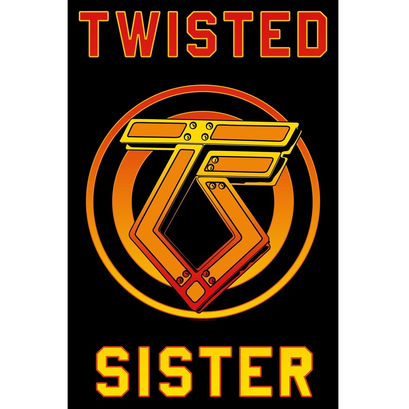 Twisted Sister Logo Poster Flag