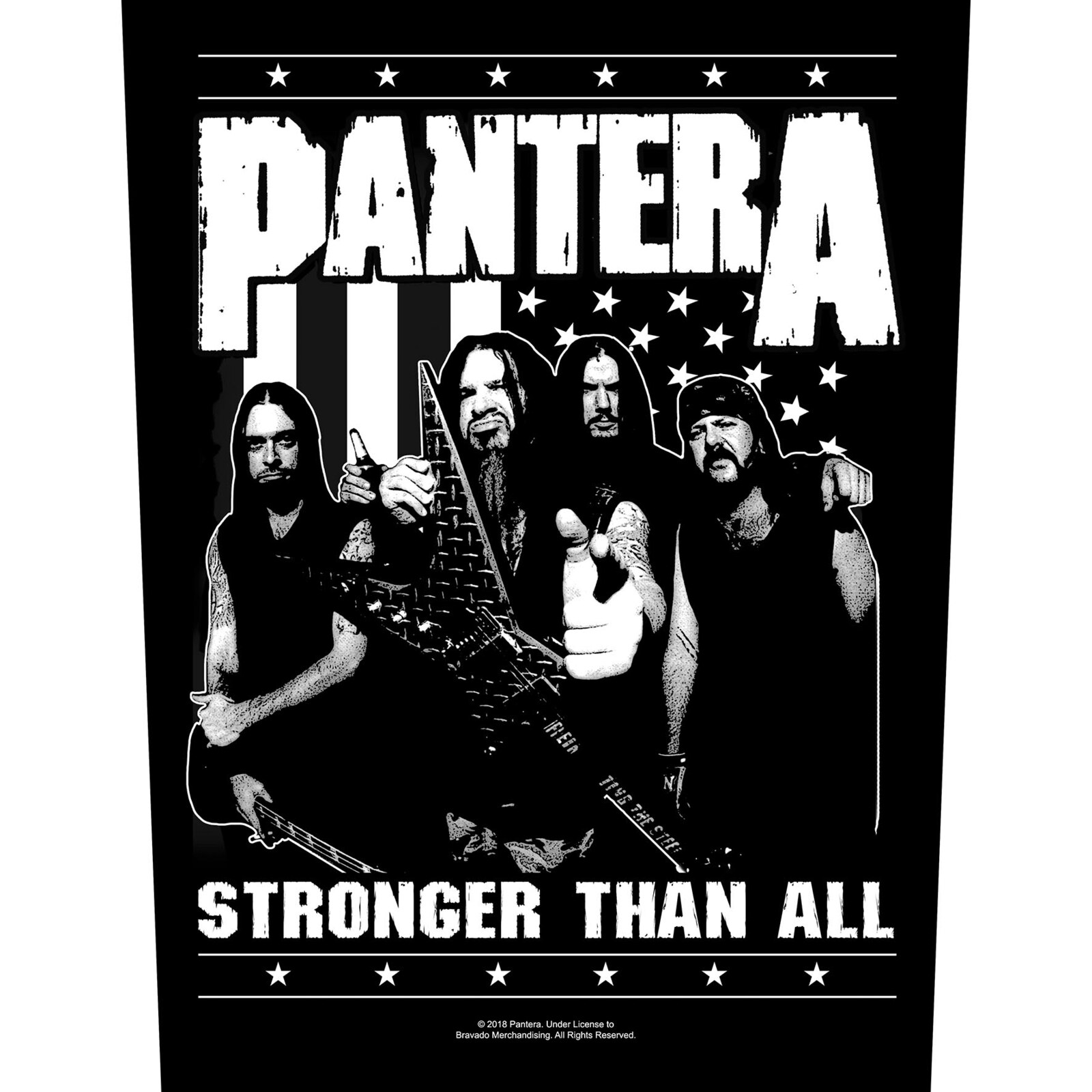 Pantera 101% Proof Sew On Patch Official Licensed Thrash Metal Band Badge New