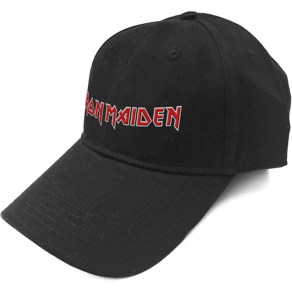Iron Maiden Logo Black Baseball Cap Hat Official Metal Band Merch New ...