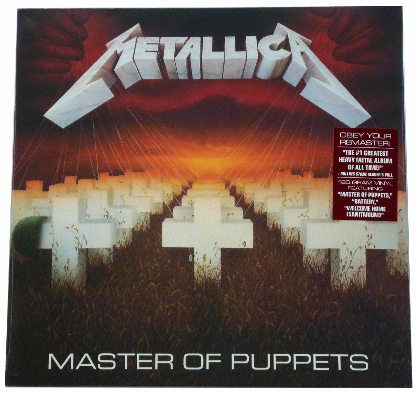 Metallica Master Of Puppets Remastered 180g LP Vinyl Record