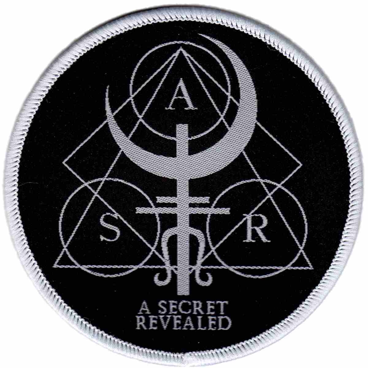 a secret revealed logo patch a secret revealed logo patch