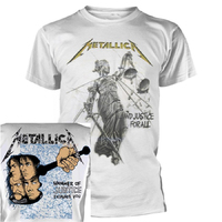 Metallica Justice White Shirt