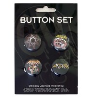 Anthrax 4 Button Badge Set