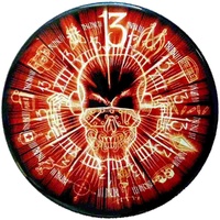 Megadeth 13 Skull Circular Magnet