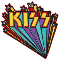 Kiss Logo Star Banners Patch