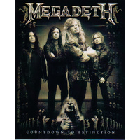 Megadeth Countdown To Extinction Band Photo Sticker