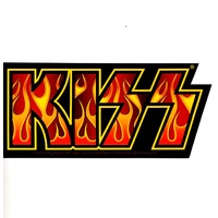 KISS Flame Logo Sticker