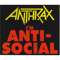 Anthrax Anti Social Sticker