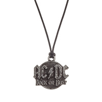 AC/DC Rock Or Bust Pendant Necklace