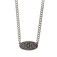 AC/DC Oval Logo Pendant Necklace