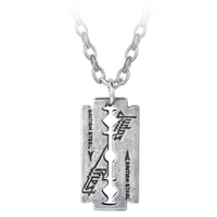 Judas Priest British Steel Razorblade Pendant Necklace