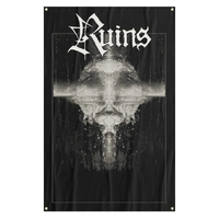 Ruins Dripping Moon Poster Flag