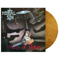 Mortal Sin Face Of Despair Opaque Golden Brown Vinyl LP Record