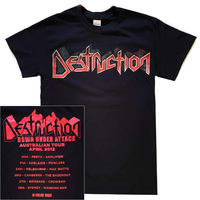 Destruction Red Logo Australian Tour Shirt