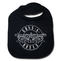 Guns N Roses Bullet Outline Organic Baby Bib