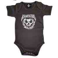 Killswitch Engage Skull Leaves Grey Baby Bodysuit [Size: 56 (0-3 months)]