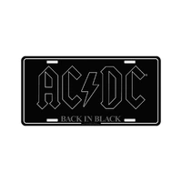 AC/DC Back In Black Number Plate