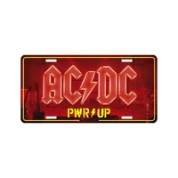 AC/DC Power Up Number Plate