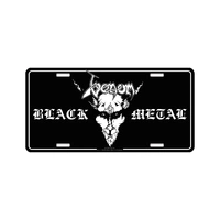 Venom Black Metal Number Plate