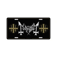 Mayhem Logo Number Plate