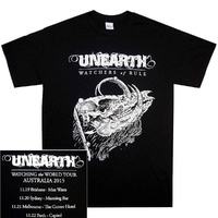 Unearth Watching The World Australian Tour Shirt