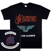 Saxon Denim & Leather Shirt