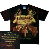 Metallica Master Of Puppets Death All Over XXL Shirt [Size: XXL]