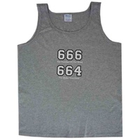 Iron Maiden 664 The Bloke Next Door Grey Tank Top [Size: L]