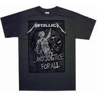 Metallica Justice Seal Grey Shirt [Size: L]