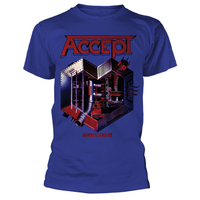Accept Metal Heart Blue Shirt